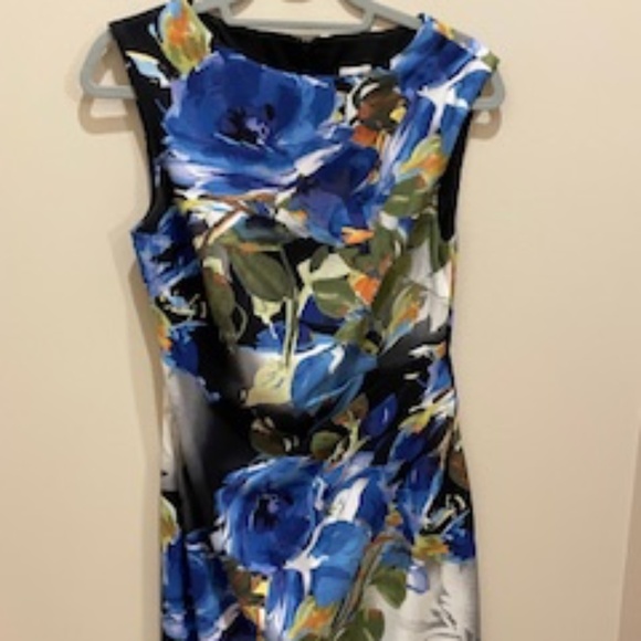 Cache Dresses & Skirts - Cache Dress - Blue Floral - Size 6